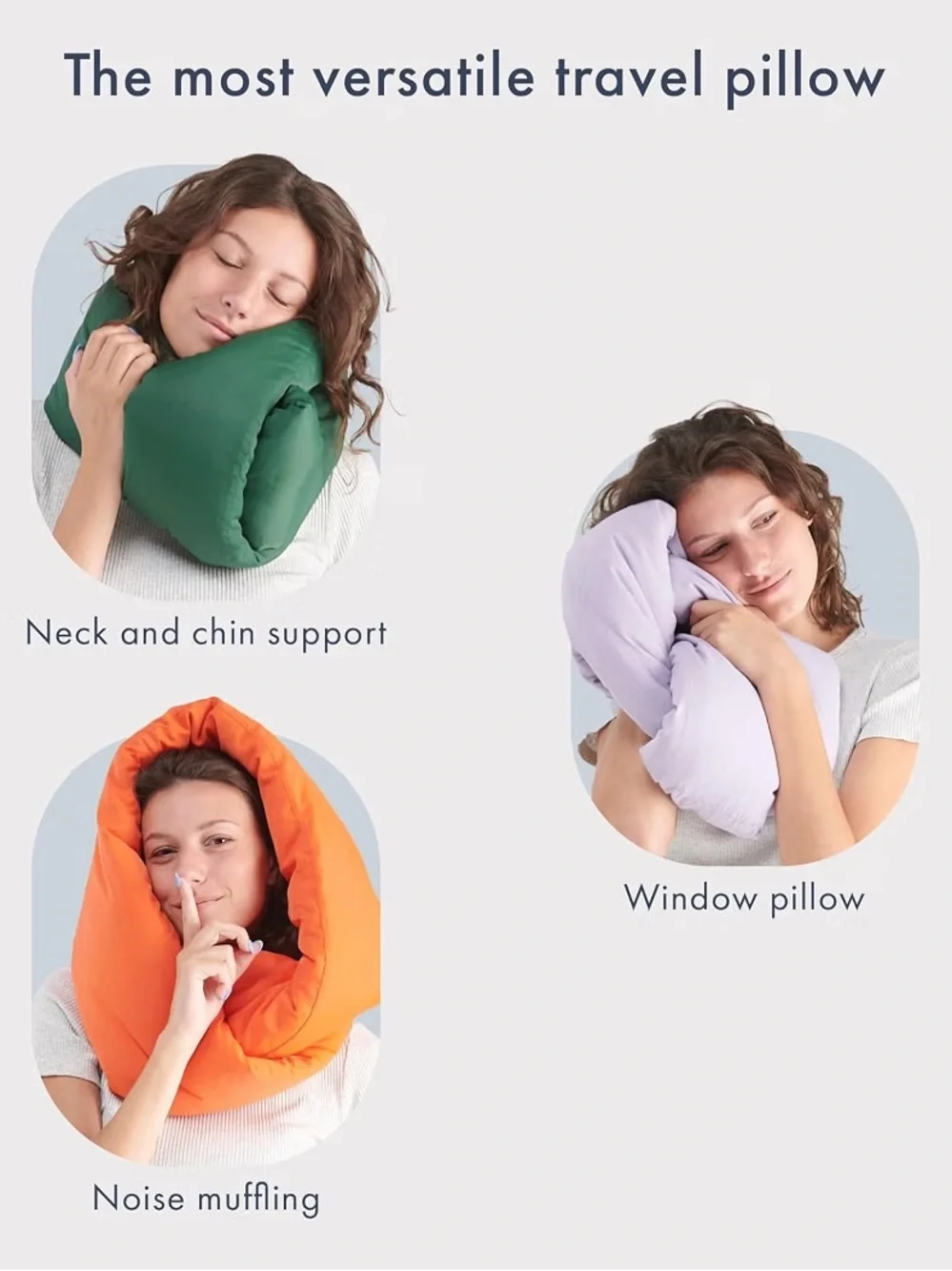 Infinity Pillow Travel Neck Pillow - Midnight Grey